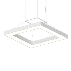 Pi LED Pendant in Satin White