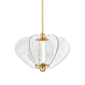 Freya 1-Light LED Pendant in Vintage Brass