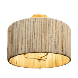 Jacob's Ladder Three Light SemiFlush Mount in French Gold by Varaluz