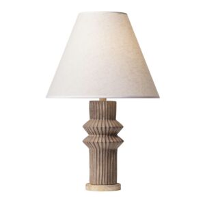 Primea One Light Table Lamp in Apothecary GoldGlazed Taupe by Varaluz