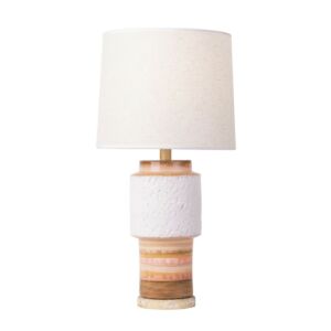 Tilde One Light Table Lamp in Apothecary GoldOrange Quartz by Varaluz