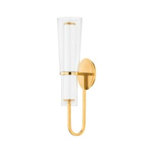 Vancouver 1-Light LED Wall Sconce in Aged Brass