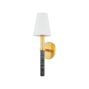 Montreal One Light Wall Sconce in Aged Brass by Hudson Valley