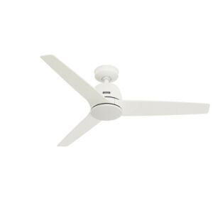 Malden 52"Ceiling Fan in Matte White by Hunter