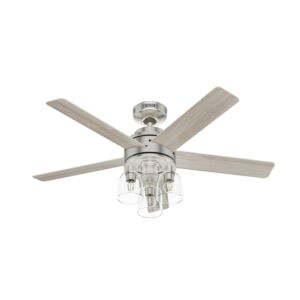 Lochemeade 52"Ceiling Fan in Brushed Nickel by Hunter