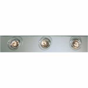 Broadway-Economy 3-Light Bathroom Vanity Light Bracket in Polished Chrome