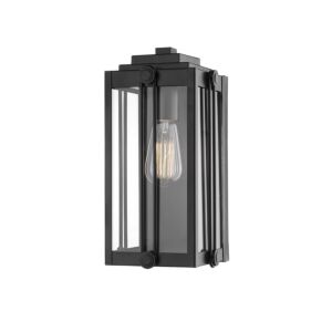 Oakland 1-Light Outdoor Wall Sconce in Powder Coated Black