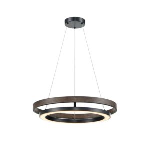 Cybele CCT LED Pendant in Ebony and Ironwood