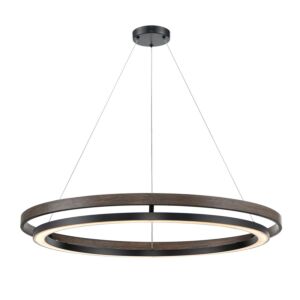 Cybele CCT LED Pendant in Ebony and Ironwood