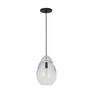 Alina 1-Light Pendant in Nightshade Black