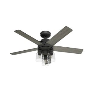 Lochemeade 52"Ceiling Fan in Matte Black by Hunter