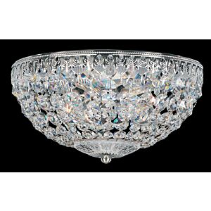 Petit Crystal Four Light Flush Mount in Gold by Schonbek