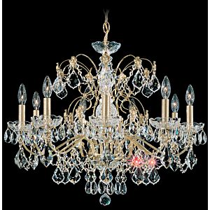 Century Nine Light Chandelier in Black by Schonbek