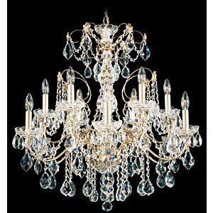 Century 12 Light Chandelier in Heirloom Gold by Schonbek