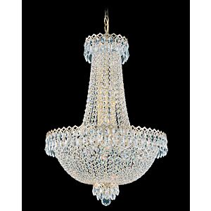 Camelot 12 Light Chandelier in Silver by Schonbek