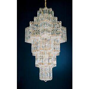 Equinoxe 35 Light Chandelier in Gold by Schonbek