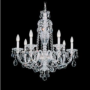 Sterling Seven Light Chandelier in Silver by Schonbek