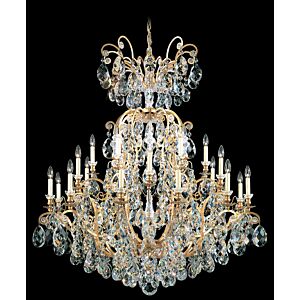 Renaissance 25 Light Chandelier in Etruscan Gold by Schonbek