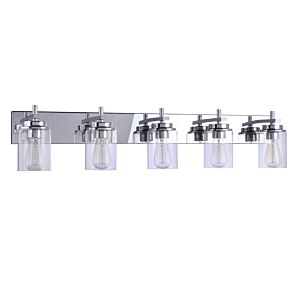 Reeves 5-Light Bathroom Vanity Light in Chrome