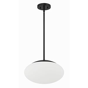 Gaze 1-Light Pendant in Flat Black