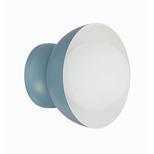 Ventura Dome 1-Light Wall Sconce in Dusty Blue