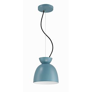 Ventura Dome 1-Light Mini Pendant in Dusty Blue