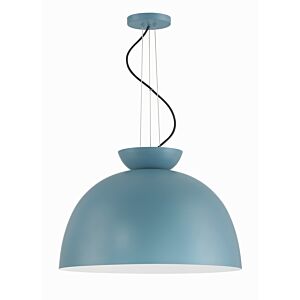 Ventura Dome 1-Light Pendant in Dusty Blue