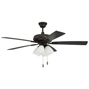 Eos Frost 4-Light 52" Hanging Ceiling Fan in Espresso