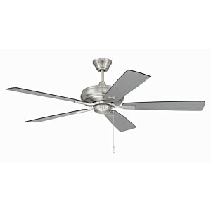 Eos 52" Hanging Ceiling Fan in Brushed Polished Nickel