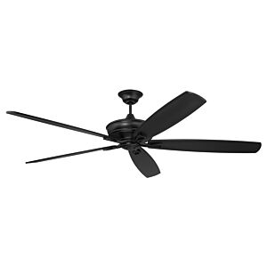 Santori 72 Indoor with Outdoor 72" Outdoor Ceiling Fan in Flat Black