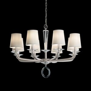 Emilea Eight Light Chandelier in Etruscan Gold by Schonbek