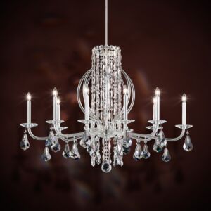 Siena 10-Light Chandelier in Stainless Steel