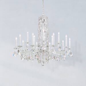 Siena 15 Light Chandelier in White by Schonbek