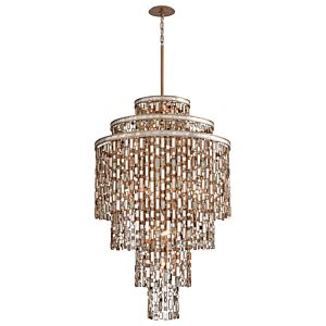 Dolcetti 19 Light Chandelier in Champagne Leaf by Corbett Lighting