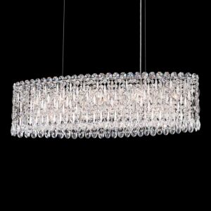 Sarella 12-Light Linear Pendant in Stainless Steel