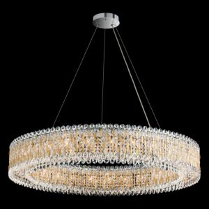 Sarella 27 Light Pendant in Stainless Steel by Schonbek