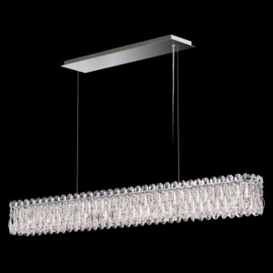 Sarella 11 Light Linear Pendant in Antique Silver by Schonbek