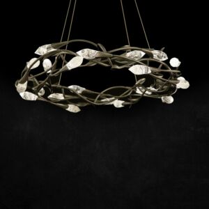 Secret Garden LED Pendant in Black by Schonbek