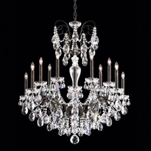 Sonatina 14 Light Chandelier in Silver by Schonbek