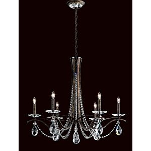 Vesca Six Light Chandelier in Etruscan Gold by Schonbek