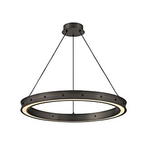 Althea LED Chandelier in Satin Black