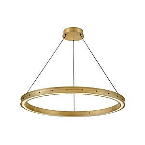 Althea LED Chandelier in Lacquered Brass