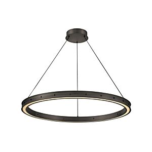 Althea LED Chandelier in Satin Black