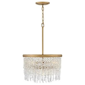 Rubina 4-Light LED Convertible Semi-Flush Mount in Burnished Gold