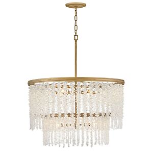 Rubina 12-Light LED Chandelier in Burnished Gold