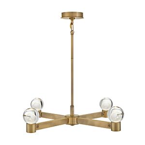 Lyric LED Chandelier in Heritage Brass