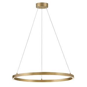 Kenna LED Chandelier in Lacquered Brass