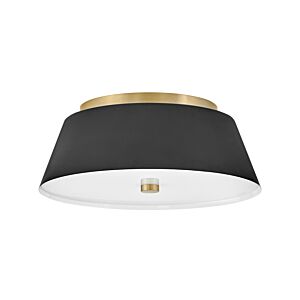 Tess 2-Light LED Flush Mount in Black