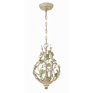 Josie Three Light Mini Chandelier in Champagne Green Tea by Crystorama