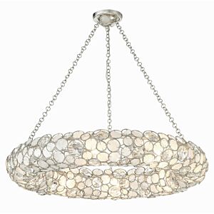 Palla 8-Light Chandelier in Antique Silver